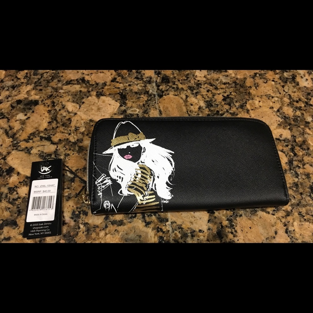 Izak zip around Clutch wallet